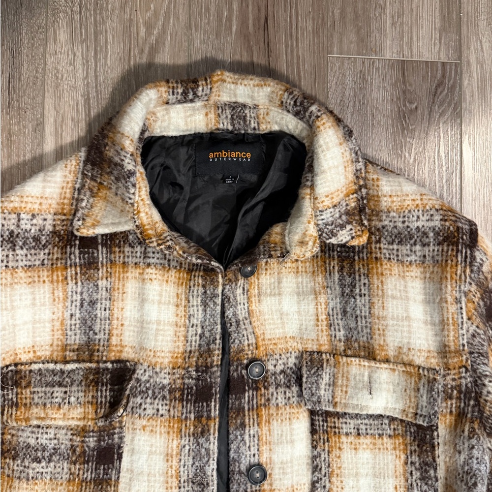 Plaid Button-Up Jacket - Picture 2 of 4